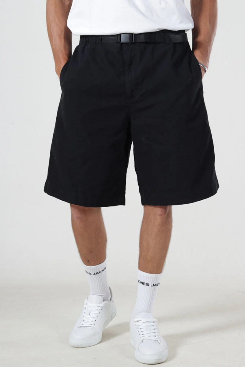 Jack & Jones Owen Barkley Baggy Fit Skater Joggershorts Black – Image 2