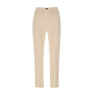 Elisabetta Franchi Beige Polyester Trousers for Women