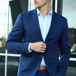 Jack & Jones Premium Franco Slim Fit Blazer Medieval Blue