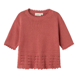 Haut en tricot Lil' atelier mini Nmflola ss knit top lil