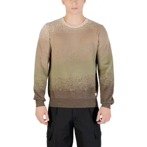 Gianni Lupo Beige Round Neck Knitwear for Men