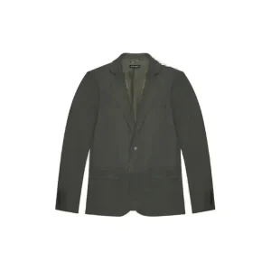 Antony Morato Hommes Blazer en viscose de lin vert