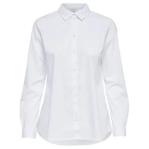 Jacqueline De Yong White Long Sleeve Button Shirt Women