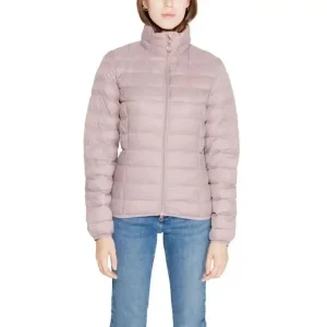 Ea7 Veste à col roulé rose pour femme