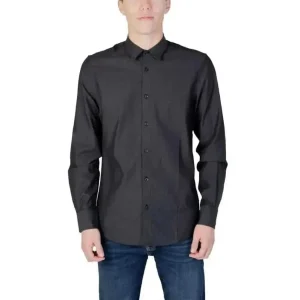 Antony Morato Hommes - Chemise en coton à manches longues - Gris