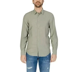 Antony Morato Men's Green Classic Long Sleeve Shirt