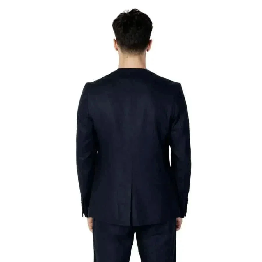 Antony Morato Hommes Blazer en lin bleu – Image 3