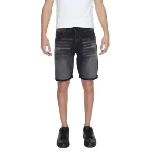 Antony Morato Hommes Short en coton noir
