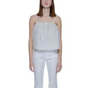 Vero Moda Beige Pinstripe Tank Top for Women