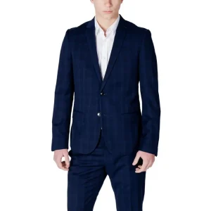 Antony Morato Costume bleu pour hommes avec col à revers