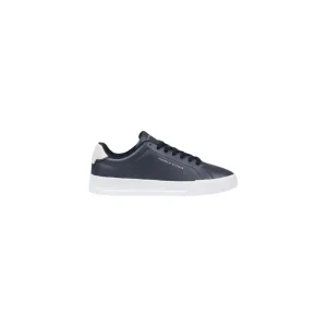 Sneaker en cuir bleu marine avec semelle blanche Tommy Hilfiger