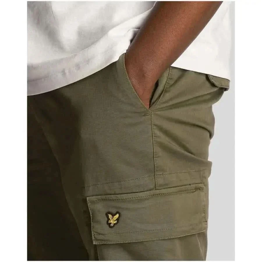 Pantalon à poches pour hommes Lyle & Scott Green – Image 4
