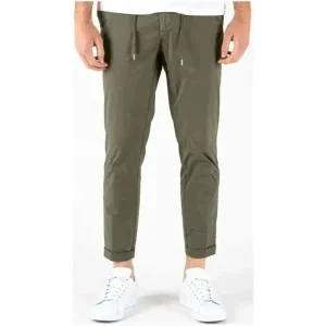 Lyle & Scott Hommes Pantalon vert en coton mélangé avec poches