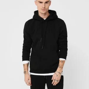 Chandail Ceres Hoodie Noir Only & Sons