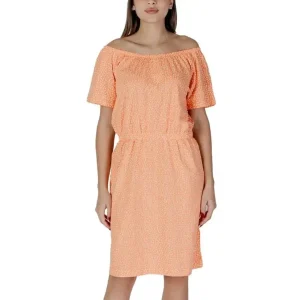 B.young - Robe courte à pois - Orange