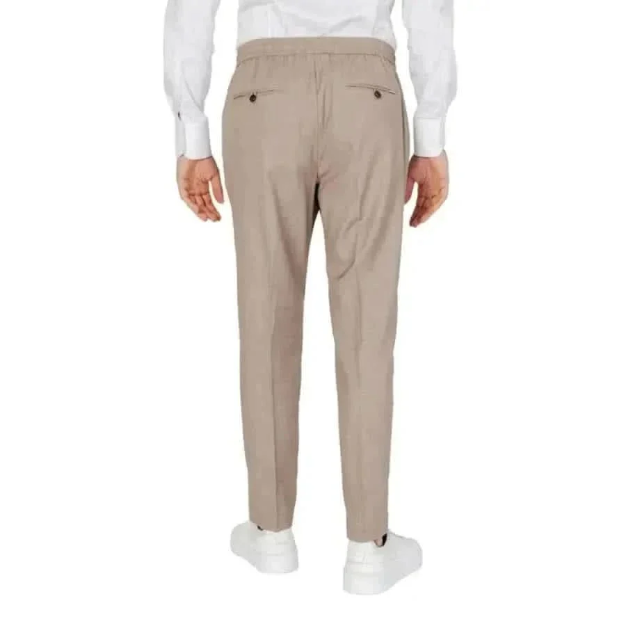 Antony Morato Beige Pantalon à lacets et poches – Image 3