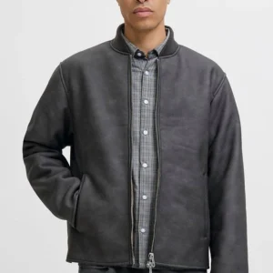 Jack & Jones Fade Pu Bomber Chocolate Brown