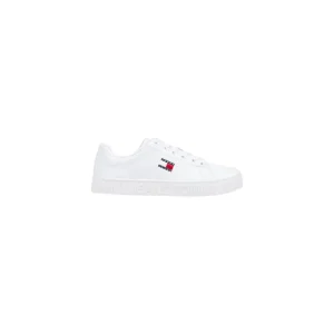 Baskets en cuir blanc pour femmes Tommy Hilfiger