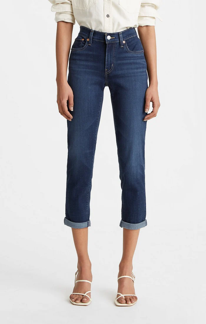 Jeans Mid Rise Boyfriend Cobalt Layer Levi's