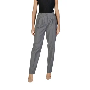 Vila Clothes Pantalon gris pour femmes Collection automne-hiver