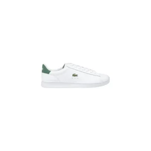 Sneaker Lacoste en cuir blanc avec talon vert