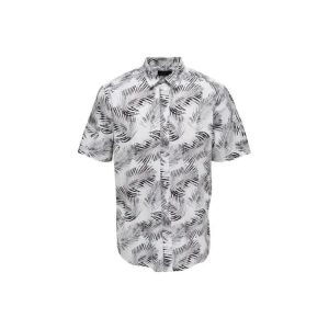 Chemise en coton imprimé blanc pour hommes Only & Sons