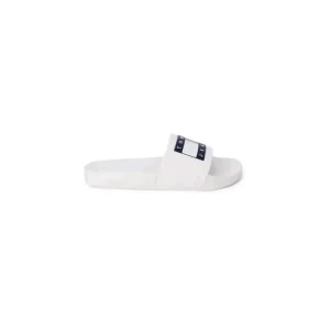 Tommy Hilfiger Jeans Pantoufles blanches pour femmes Taille 2