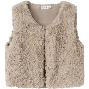 Gilets anti-froid Name it mini Nmfnano fake fur vest