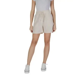 B.young Short en coton à lacets pour femme, beige
